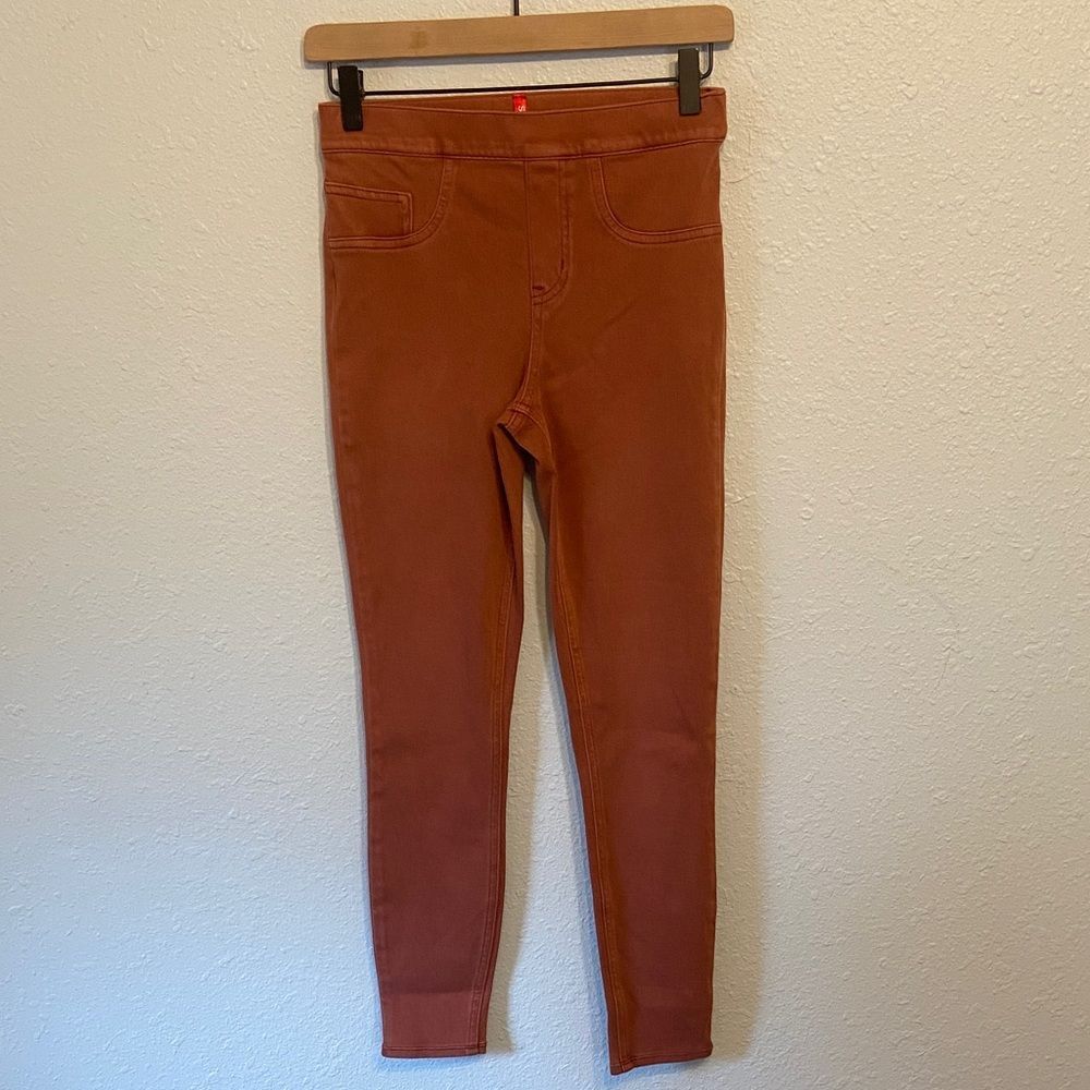 SPANX Rust Orange High Waisted Skinny Legging Pants Size Small